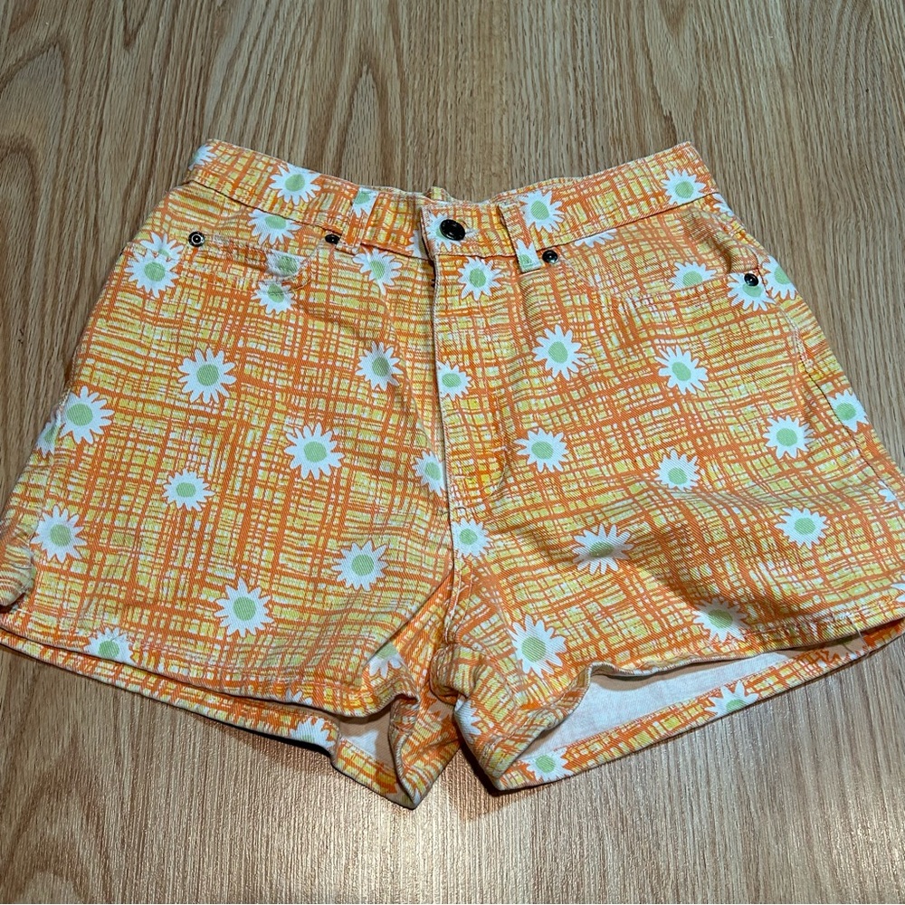 Vintage Canyon River Blues Orange floral shorts 9‎